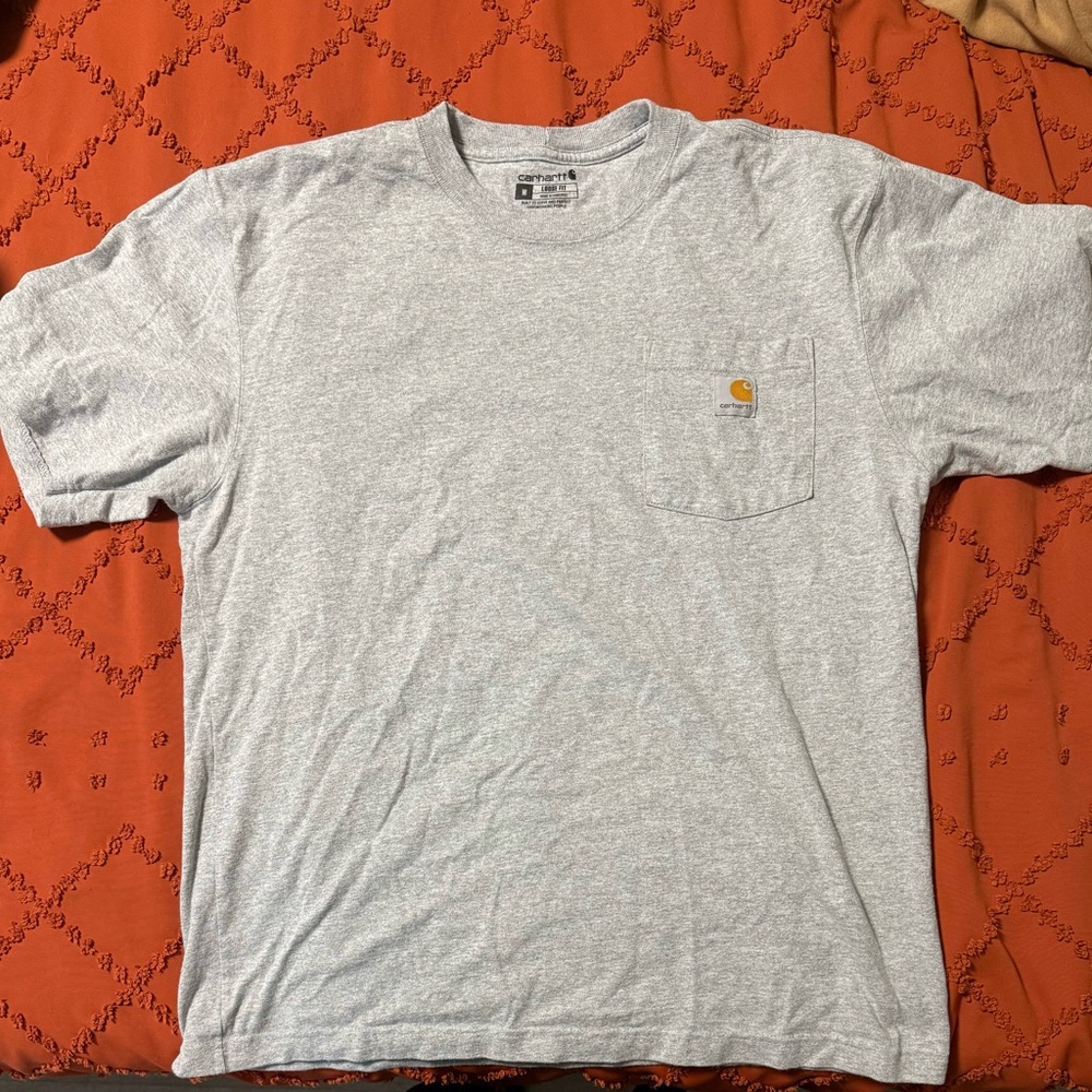 Carhartt Men's Gray Pocket T-Shirt